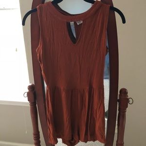 Burnt Orange Romper
